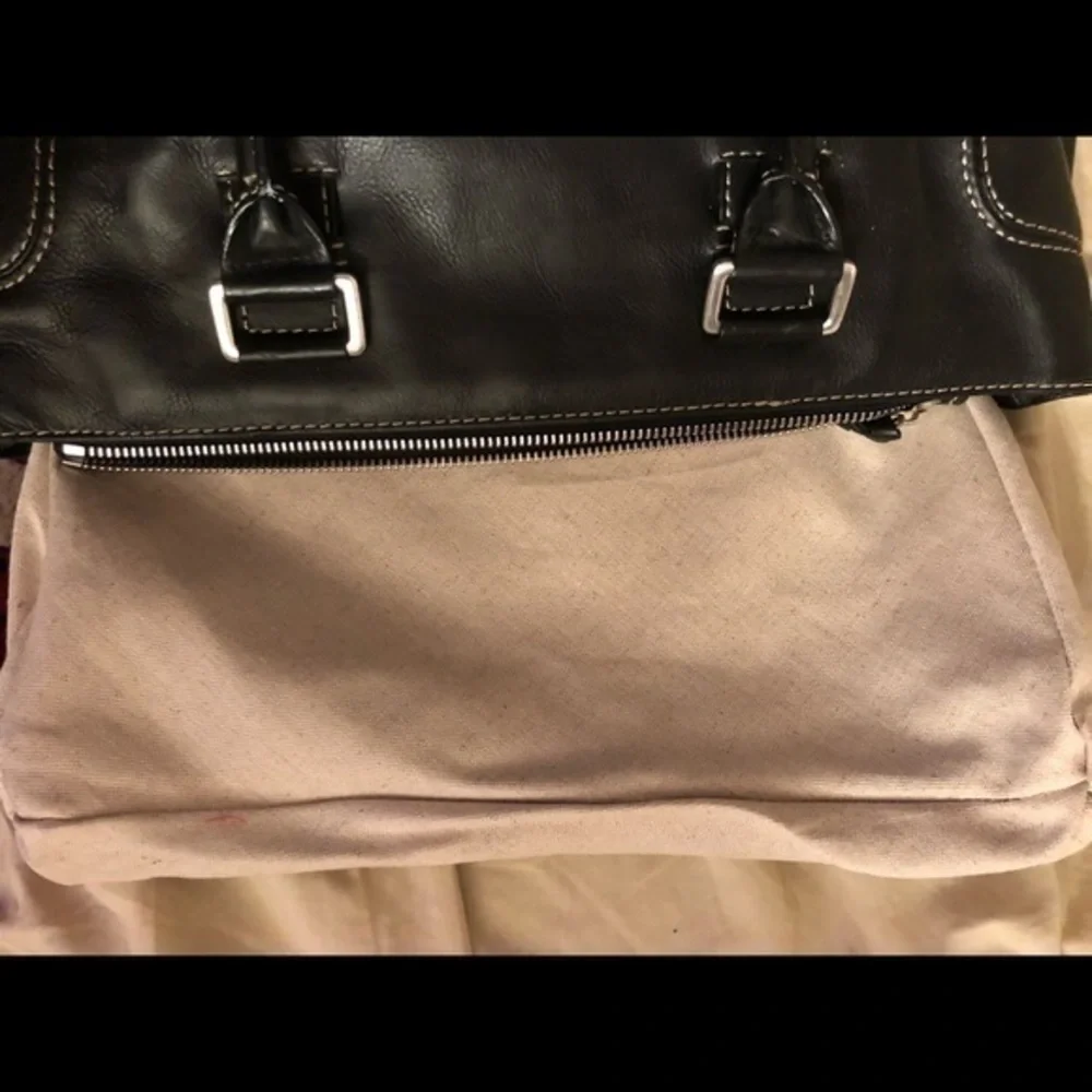 Michael Kors black Leather vintage purse bag